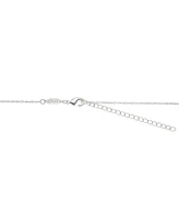 Disney Cubic Zirconia Stitch Basketball Charm Necklace