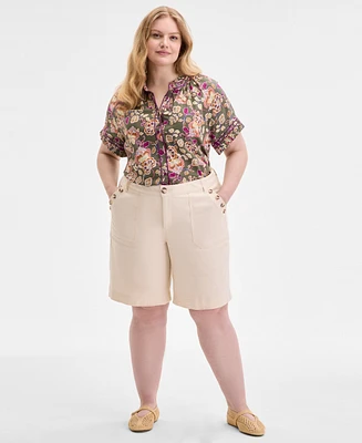 Democracy Trendy Plus AbSolution Skyrise Utility Bermuda Shorts