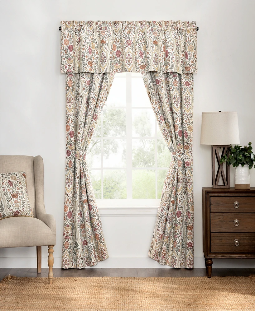 Rose Tree Baroda Floral Window Panel Set, 84" x 50"