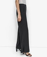 Dkny Women's Pinstripe High-Rise Flare-Leg Pants