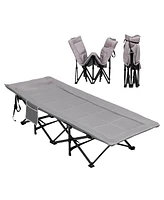 Folding Camping Cot for Adults Supporting up to 450lbs with Carry Bag