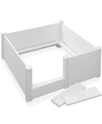 48" x 48" x 18" Whelping Box for Dogs and Puppies, Birthing Pen with Rails