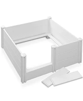 48" x 48" x 18" Whelping Box for Dogs and Puppies, Birthing Pen with Rails