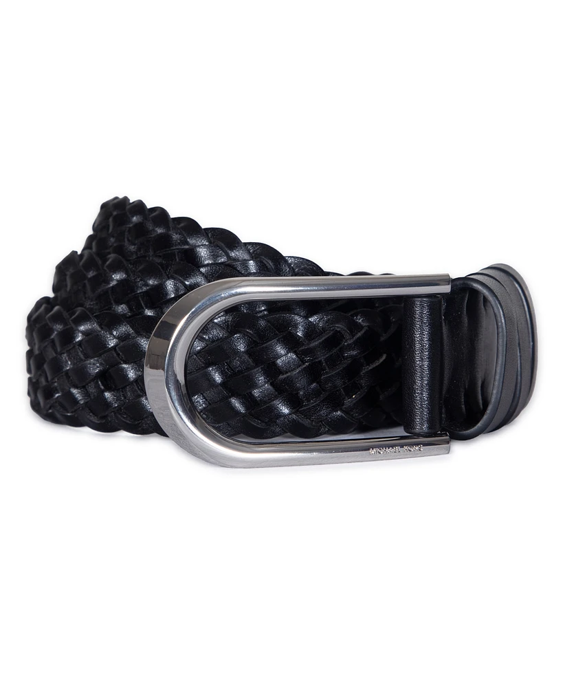 Michael Kors 32mm Braided Leather Belt
