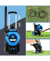 3300 Psi 2.0 Gpm Electric High Pressure Washer 25ft Hose with 4 Quick Connect Nozzles and Foam Connon
