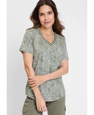 Olsen Women's Neo Animal Print T-Shirt