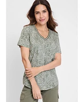Olsen Women's Neo Animal Print T-Shirt