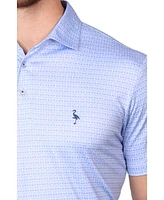 Tailorbyrd Men's Airplanes Printed Performance Polo