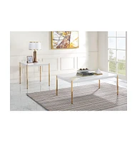 Contemporary Square End Table in Manufactured Wood Finish