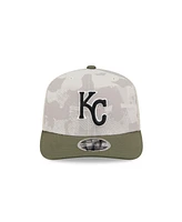 New Era Men's Light Beige/Olive Kansas City Royals 2025 Armed Forces Day 9SEVENTY Adjustable Hat
