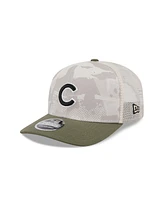 New Era Men's Light Beige/Olive Chicago Cubs 2025 Armed Forces Day 9SEVENTY Adjustable Hat