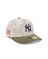 New Era Men's Light Beige/Olive York Yankees 2025 Armed Forces Day 59FIFTY Fitted Hat