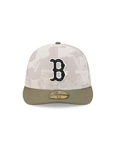 New Era Men's Light Beige/Olive Boston Red Sox 2025 Armed Forces Day 59FIFTY Fitted Hat