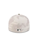 New Era Men's Light Beige/Olive Los Angeles Angels 2025 Armed Forces Day 59FIFTY Fitted Hat