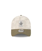New Era Men's Light Beige/Olive Seattle Mariners 2025 Armed Forces Day 39THIRTY Flex Hat