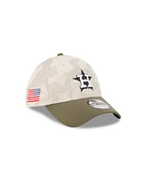 New Era Men's Light Beige/Olive Houston Astros 2025 Armed Forces Day 39THIRTY Flex Hat