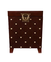 24" Brown Manufactured Wood Square End Table