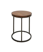 Round End Table in Manufactured Wood – Stylish and Durable Side Table for Home Decor