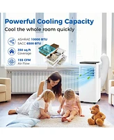 10000 Btu Portable Air Conditioner with Remote Control Cools up to 350 Sq.Ft