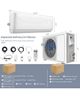 Blast Series 12000 Btu 20 SEER2 115V Ductless Mini Split Air Conditioner