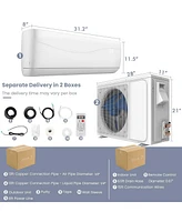 Blast Series 9000 Btu 17 SEER2 208-230V Ductless Mini Split Air Conditioner and Heater