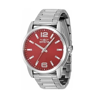 Invicta Men's 48496 Celestial Quartz 3 Hand Red Dial Watch