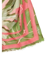 Olsen Jungle leaf print scarf