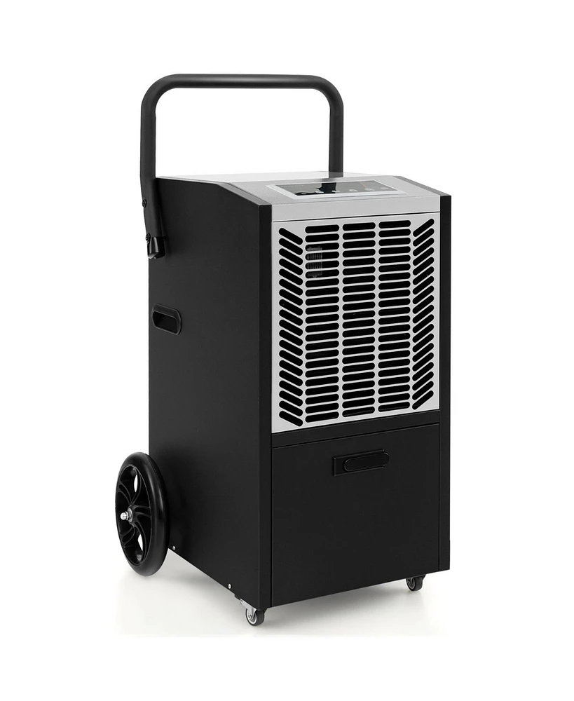 163 Pints Commercial Dehumidifier Crawl Space Dehumidifier with Pump and Drain Hose