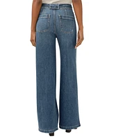 Silver Jeans Co. Women's Highly Desirable High Rise Belted Ultra-Wide Leg