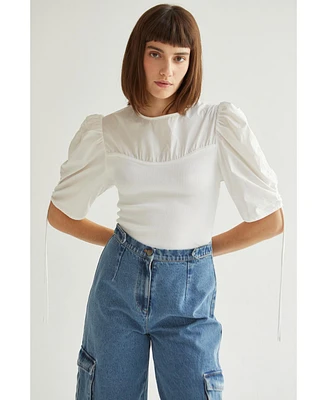 Crescent Women's Rubi Mixed Media Top