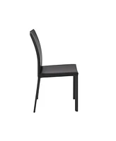 Set of 2 Dining Side Chairs with Padded Seats