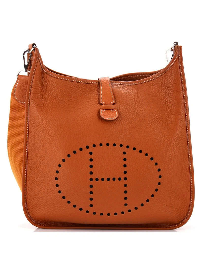 Pre-Owned Hermes Gm Evelyne Bag Gen Ii Clemence