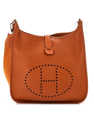 Pre-Owned Hermes Gm Evelyne Bag Gen Ii Clemence