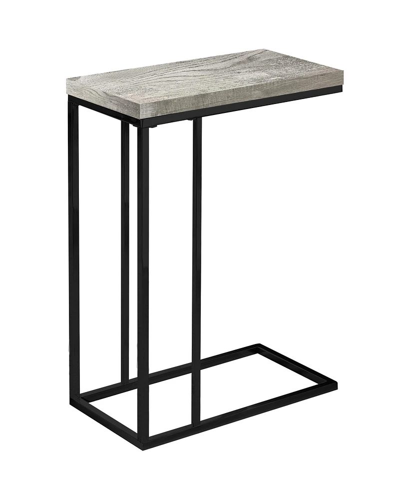 Compact Mdf and Metal End Table for Living Room or Bedroom