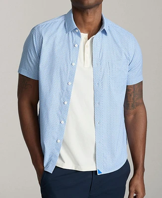 UNTUCKit Men's Slim Fit Wrinkle-Free Performance Crofton Short Sleeve Button Up Shirt