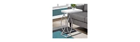 Mdf and Metal Accent Table with Sleek Design