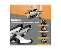 Multifunctional Stepper – Aerobic Fitness Machine with Electronic Monitor, Resistance Bands, and Slip-Resistant Footplates