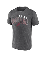 Fanatics Men's Heather Charcoal Alabama Crimson Tide Outline Split T-Shirt
