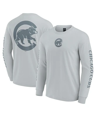 Fanatics Men's Gray Chicago Cubs Elements Strive Long Sleeve T-Shirt