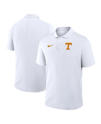 Nike Men's White Tennessee Volunteers Primetime Victory Primary Logo Performance Polo Shirt