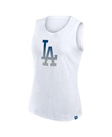 Fanatics Women's White Los Angeles Dodgers Activate Slub Tank Top