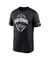 Nike Men's Black Baltimore Ravens Legend Icon Performance T-Shirt