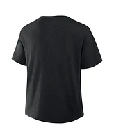 Fanatics Women's Black San Francisco Giants Fan Fave Stadium Slub Boxy T-Shirt