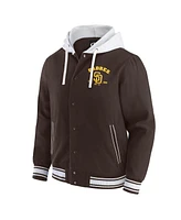 Darius Rucker Collection by Fanatics Men's Brown San Diego Padres Full-Snap Hooded Jacket