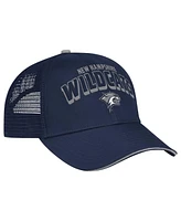 Colosseum Men's Navy New Hampshire Wildcats Wyatt Primary Team Trucker Adjustable Hat