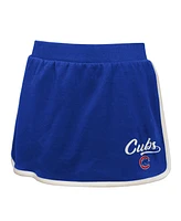 Outerstuff Big Girls 2-Piece Royal Chicago Cubs Base Trainer Johnny Polo and Skort Set