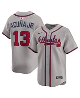 Nike Men's Ronald Acuna Jr. Gray Atlanta Braves Road Limited Player Jersey