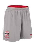 Nike Men's Scarlet/Gray Ohio State Buckeyes 2025 Sideline Reversible Performance Shorts