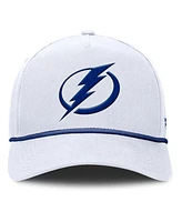 Fanatics Men's White Tampa Bay Lightning Rope A-Frame Adjustable Hat