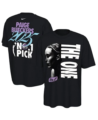 Nike Men's and Women's Paige Bueckers Black 2025 Wnba Draft The One T-Shirt